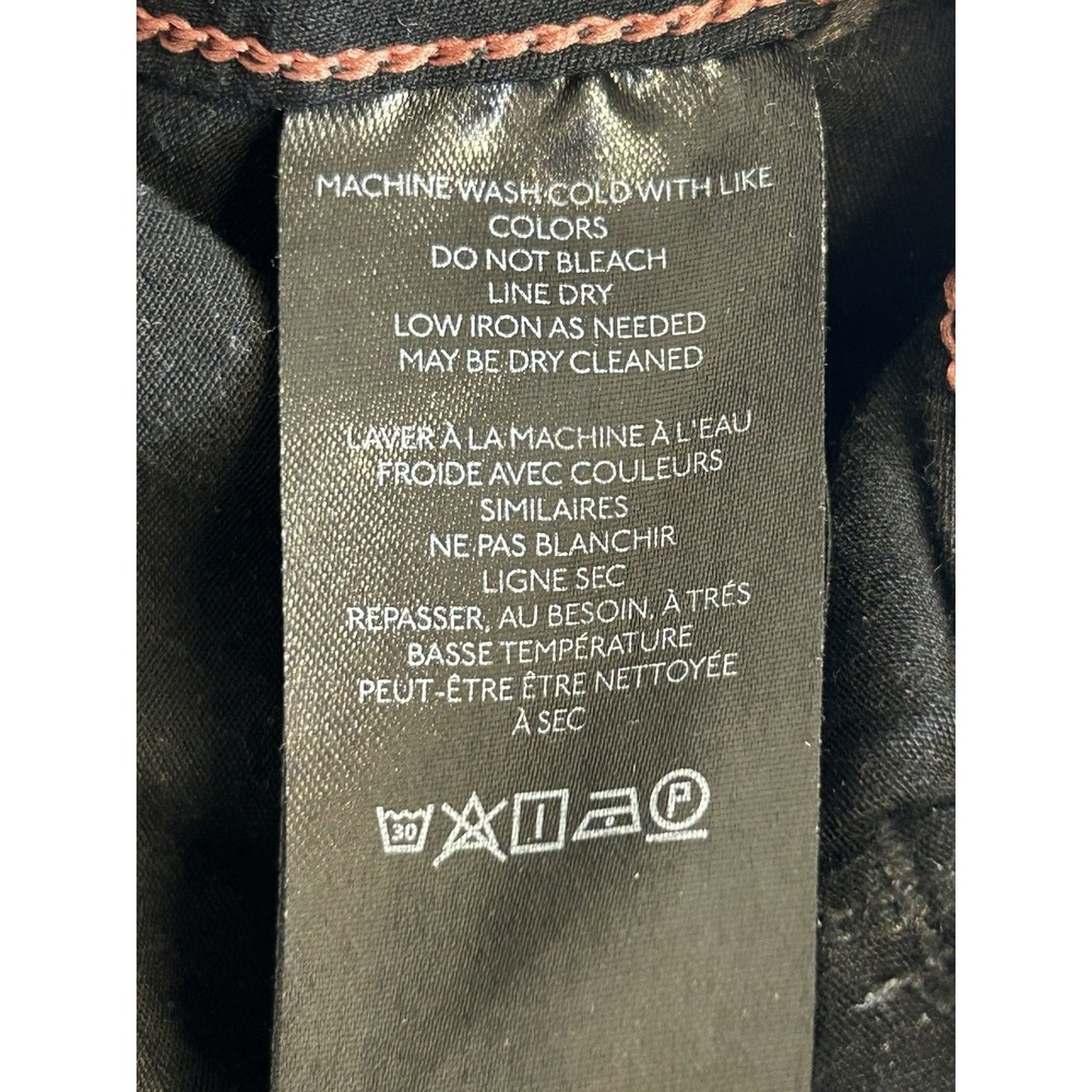 Anthropologie Maeve The Colette Magic Fabric Wide Leg Crop Pants Black Size 16W - Picture 7 of 8